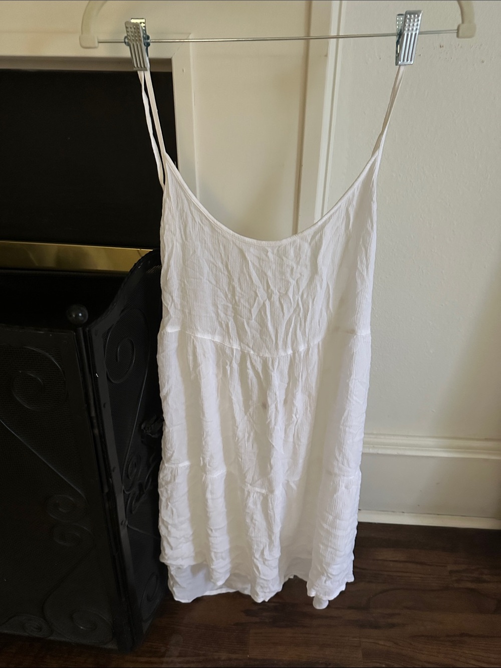 Lightweight Roxy White Cotton Swim Cover-up Dress - Women